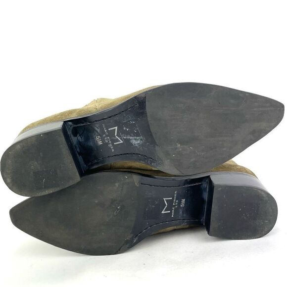 Marc Fisher Women's Khaki Green Suede Yommi Ankle Boot size 5.5 M - Picture 6 of 8